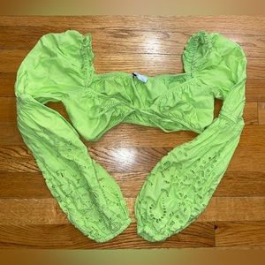 Lime Green Bershka Bra Top